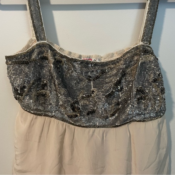 Beaded Silk Tiered Mini - Picture 4 of 7